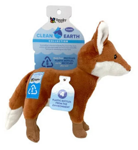1ea Spunky Pup Clean earth Large Fox - Toys